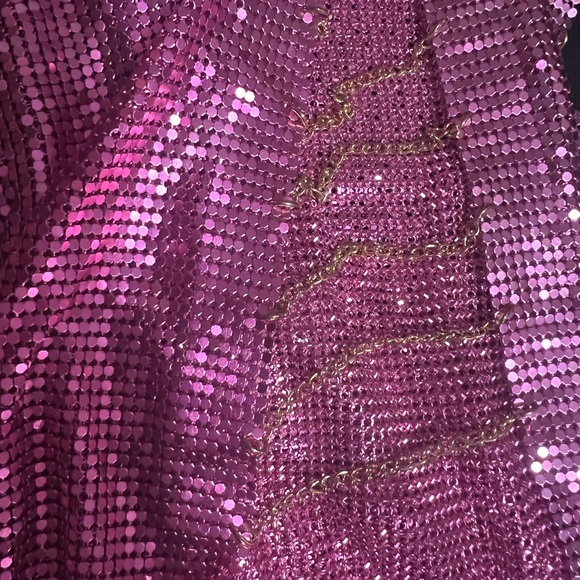 Y2K Chain detail metallic backless dress - Picture 3 of 6